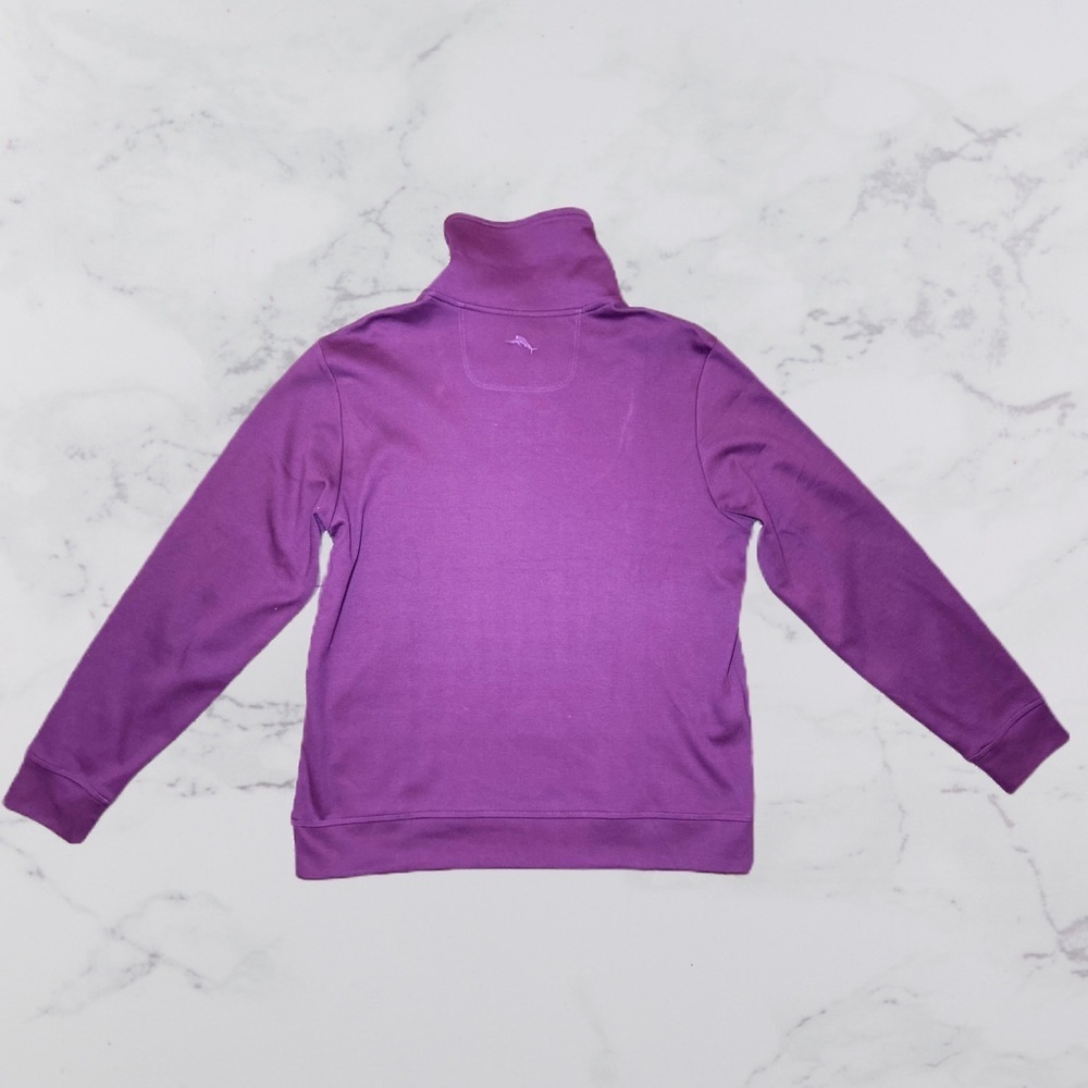 Tommy Bahama • Size S • Men’s Rum Berry Purple Martinique Shawl Sweatshirt - Picture 4 of 9